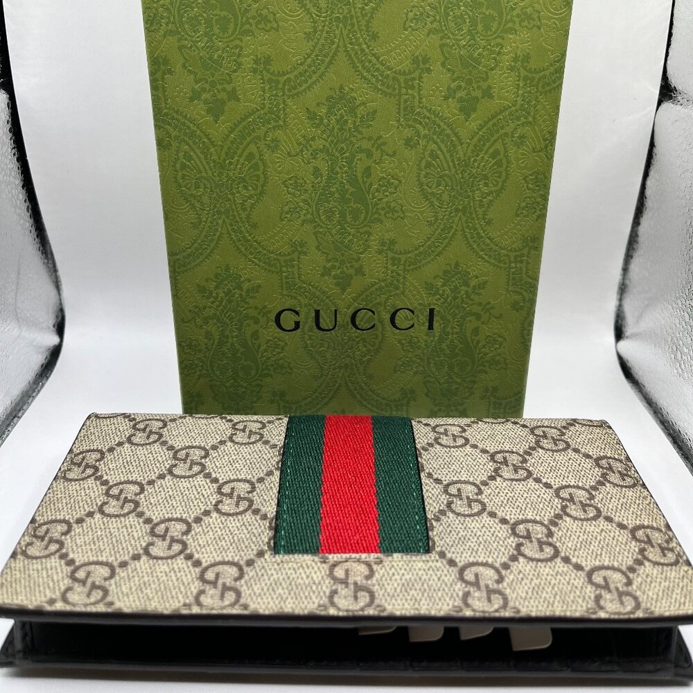 Gucci Long Wallet PFD (648) Gucci Nice Tess. GG - Retail $875, 100% Authentic